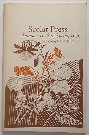 Scolar Press Summer 1978 to Spring 1979 with complete catalogue
