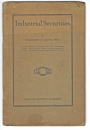 [1929 Stock Market Crash] Industrial Securities
