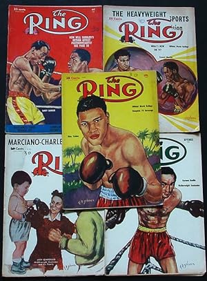 The Ring. World's Foremost Boxing Magazine: April, May, July, August, September 1954 (five issues)