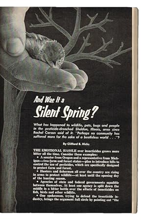 [Rachel Carson, The Silent Spring] "And Was It a Silent Spring?"