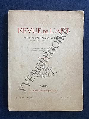 LA REVUE DE L'ART-N°320-NOVEMBRE 1930