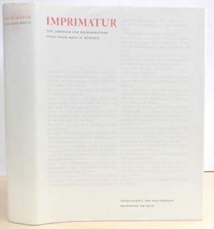 Imprimatur. Ein Jahrbuch für Bücherfreunde. Neue Folge Band VI. 1968/69.