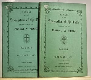 Annals of the propagation of the faith compiled for the Province of Quebec, vol. 1 nos 2 et 3