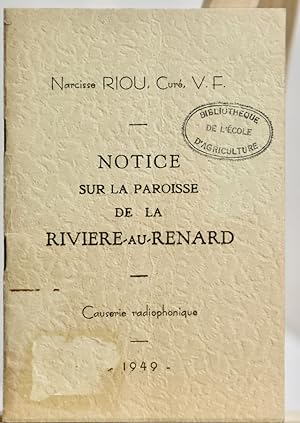 Notice sur la paroisse de la Rivière-au-Renard (Gaspésie)