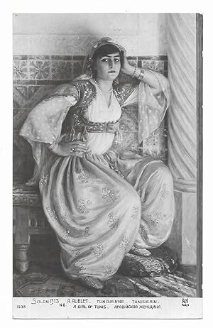 Postal. Tunisienne. Aublet, A. Salon 1913 nº 1935