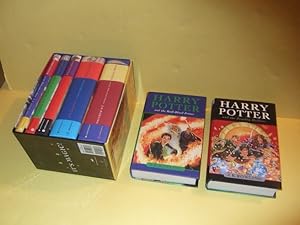 SEVEN Volumes with 5 in a SLIPCASE: Harry Potter & Philosopher's Stone ( AKA: Sorcerer's Stone );...