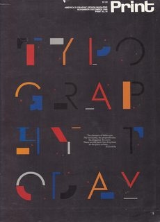 Print America's Graphic Design Magazine XL:VI November/December 1986 - Typography Today