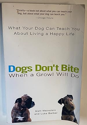 Dogs Don't Bite When a Growl Will Do