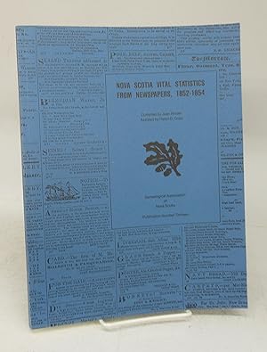 Nova Scotia Vital Statistics From Halifax Newspapers, 1852-1854