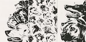 30x Anxious Dogs Waiting Art Painting 3x Dog Postcard s