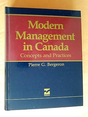 Modern Management in Canada: Concepts and Practices