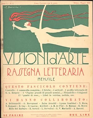 VISIONI D&#39;ARTE Rassegna letterari Maggio 1926, Anno I, N. 2