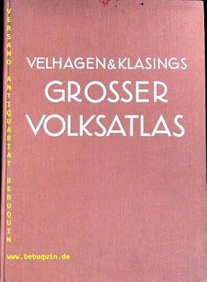 (Hrsg.) Velhagen & Klasings Grosser Volksatlas. Das Jubiläumswerk des Verlages zu seinem hundertj...