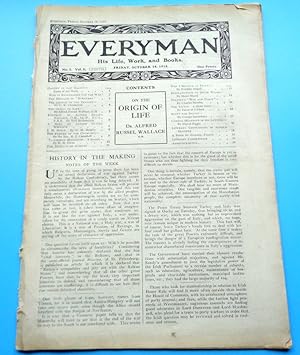 Everyman. His Life, Work and Books. Issue Number 1. Friday Oct 18th 1912