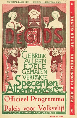 De Gids. Officieel Programma Paleis voor Volksvlijt. Zaterdag 17 November 1928.