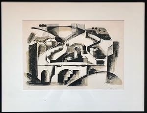 Roman Bridge, Toledo - Lithograph, Numbered and Hand-Signed