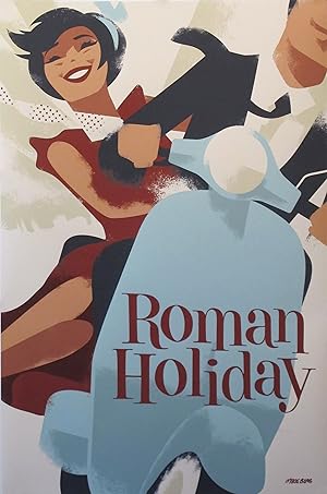 2019 Contemporary Danish Mads Berg Poster, Roman Holiday