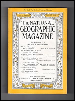 National Geographic Magazine - September,1943. With Included Supplemental Map, "Pacific Ocean and...