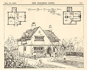 Proposed House, Theydon Bois, Essex. Mr. Herbert Clarke, Jun, Architect, Chelmsford, Essex