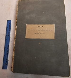 Catalogue of Manuscripts in the British Museum. New Series. Volume I. Part III, Index