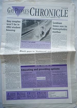Gay People's Chronicle. September 17, 1993. Vol. 9 No. 6
