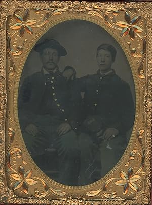 Quarter-Plate Tintype of Two Union Soldiers