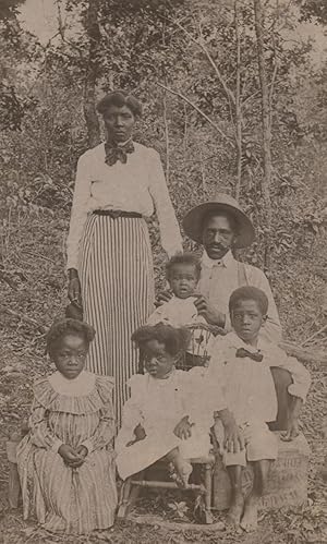 Outdoor Photograph of an African-American Family, c. 1890s
