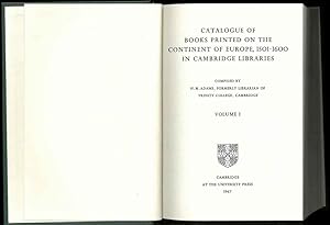 Catalogue of books printed on the continent of Europe, 1501-1600 in Cambridge libraries. Opera co...