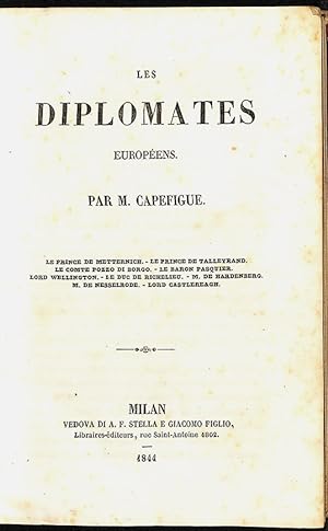 Les diplomates européens par M. Capefigue