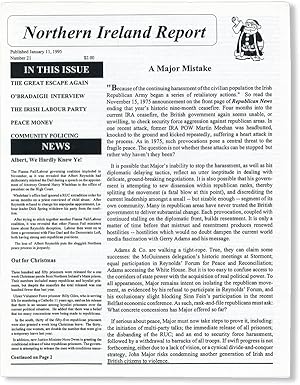 Northern Ireland Report. Number 21 (Jan 11, 1995)