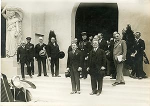 "INAUGURATION du PAVILLON DU PORT DE MARSEILLE à l'EXPOSITION COLONIALE de 1931 par Mrs Paul REYN...
