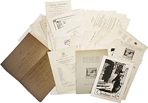 Archive of Playbills, Keepsakes, Announcements and related ephemera relating to the Boston Tavern...