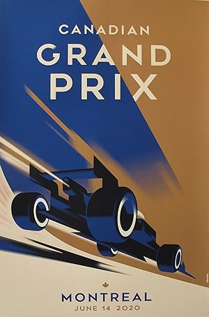 2020 Contemporary Mads Berg Sports Poster - Canadian Grand Prix, Montreal