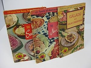 Set of 3 SHOP-RITE SUPER MARKETS COOKBOOKS Salads and Salad Dressings, The New England Cookbook, ...