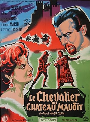 "LE CHEVALIER DU CHATEAU MAUDIT" Réalisé par Mario COSTA en 1959 avec Massimo SERATO, Irene TUNC ...