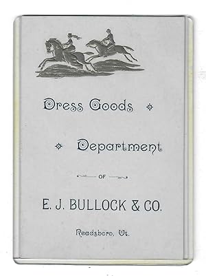 Dress Goods Department of E.J. Bullock & Co., Readsboro, Vt