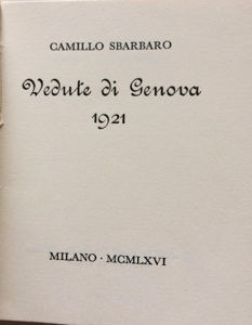 Vedute di Genova 1921.