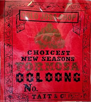 Gold Joss Chop. Choicest New Seasons Formosa Ooloong No. Tea chest label