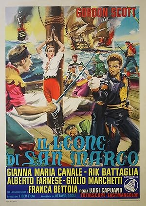 "LE LION DE SAINT MARC" Réalisé par Luigi CAPUANO en 1963 avec Gordon SCOTT, Gianna Maria CANALE ...
