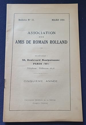 Association des Amis de Romain Rolland - Bulletin N. 11 - 1950