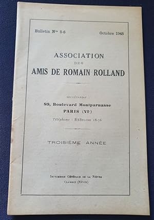 Association des Amis de Romain Rolland - Bulletin N. 5-6 - Octobre 1948