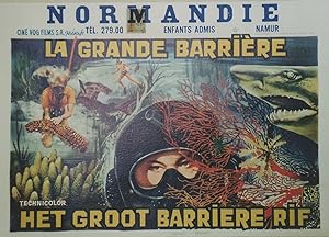 "LA GRANDE BARRIÈRE" Affichette belge originale entoilée / Offset EDICOLOR Bruxelles