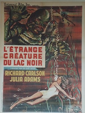 "L'ÉTRANGE CRÉATURE DU LAC NOIR (CREATURE FROM BLACK LAGOON)" Réalisé par Jack ARNOLD en 1954 ave...