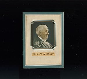 Thomas Edison, Vintage 1930s Promotional Booklet for John Hancock Insurance Company, with biograp...