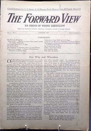 The Forward View. An Organ of Young Liberalism. ISSUE NO 1, January 1927.