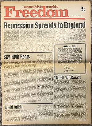Anarchist weekly Freedom. March 25 1972. Vol. 33 No 13