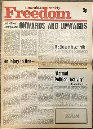 Anarchist weekly Freedom. January 29 1972. Vol. 33 N. 5