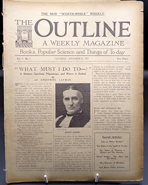 The Outline. A Weekly Magazine. NO 1. 1st ISSUE. November 19th 1927.