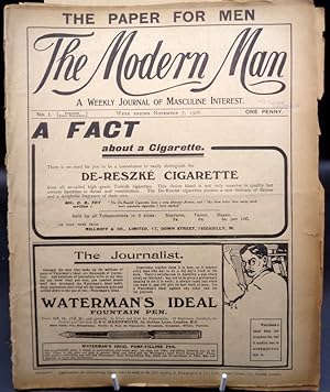 Modern Man. ISSUE No 1. November 7th 1908. “The Paper For Men”.