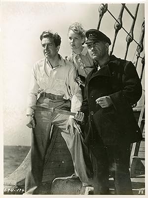 "LE VOILIER MAUDIT (EBB TIDE)" Réalisé par James HOGAN en 1937 avec de gauche à droite: Ray MILLA...